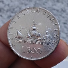 500 lire argento caravelle usato  Italia