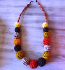 Gestrickte kette halskette gebraucht kaufen  Wöllstadt