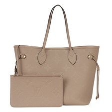 Usado, Bolsa tote LOUIS VUITTON Neverfull MM M45686 cinza bolsa de ombro feminina autêntica nova comprar usado  Enviando para Brazil