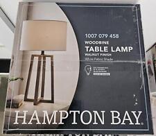 Usado, Hampton Bay Woodbine 23,5 pol. Abajur de mesa de madeira de nogueira comprar usado  Enviando para Brazil