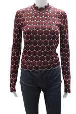 Blusa Paco Rabanne feminina manga longa malha metálica recortada prata vermelha tamanho XS comprar usado Blusa Paco Rabanne feminina manga longa malha metálica recortada prata vermelha tamanho XS comprar usado  Enviando para Brazil