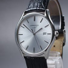 [Perto de ESTADO PERFEITO com Papel] Relógio Masculino Vintage Longines Lyre L4.859.4 Prata Data Qz comprar usado  Enviando para Brazil