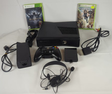 Microsoft Xbox 360 Slim 1439 250GB com HDD, Fone de Ouvido, Cabo AV, Controle Testado, usado comprar usado  Enviando para Brazil
