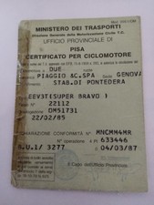 Libretto piaggio super usato  San Cipriano Po