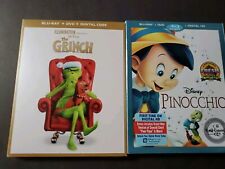 Usado, THE GRINCH + PINOCCHIO, BLU-RAYS +DVDS W/SLIPCOVERS, comprar usado  Enviando para Brazil