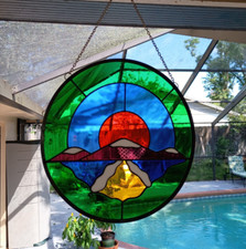 Stained glass large for sale  Brandon