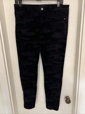 Jeans skinny feminino social padrão da Sanctuary preto camuflado no tornozelo tamanho 8 comprar usado  Enviando para Brazil