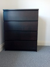 Black walnut chest for sale  EDGWARE