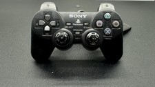 Controle preto Dualshock Sony Playstation 2/PS2 OK estado faltando borracha comprar usado  Enviando para Brazil