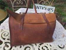 Antique brown leather for sale  BIGGLESWADE