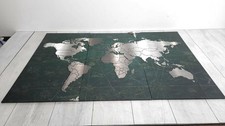 Używany, Obraz mapa świata Runa Art 109031C 120 x 80 cm na sprzedaż  PL