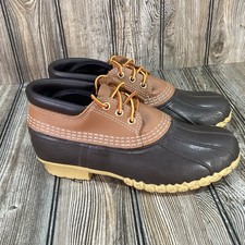 LL Bean Maine Zapatos de Caza Para Hombres Talla 7 M Marrón Cuero Frijol Tobillo Botas de Lluvia segunda mano  Embacar hacia Mexico