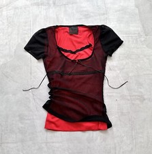 Camiseta regata espartilho malha gótica vintage histérica glamour tripp vibração NYC, usado comprar usado  Enviando para Brazil