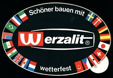 Werbe aufkleber werzalit gebraucht kaufen  Deutschland