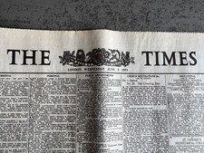 Times newspaper reprint for sale  WINDLESHAM