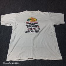 * Camisa masculina vintage Bass Pro Shop pesca novidade esposa deixar ponto único branca GG, usado comprar usado  Enviando para Brazil
