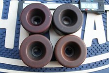 Conjunto de 4 rodas de skate San Francisco preto marrom 64mm x 40mm anos 80 WF3, usado comprar usado  Enviando para Brazil