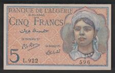 Algerie francs 1944 d'occasion  France