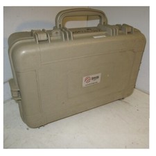 Estojo rígido bloqueável bronzeado FDE 23x16x8 ferramentas equipamento plástico moldado comprar usado  Enviando para Brazil