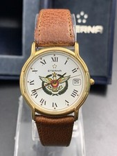 1990 Vintage Relógio Eterna Logotipo Militar Qatar Força Aérea Real com Caixa 33mm comprar usado  Enviando para Brazil