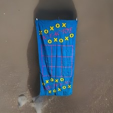 Toalha de jogo de piscina praia tique tac toe peças presente de verão brincar férias, usado comprar usado  Enviando para Brazil