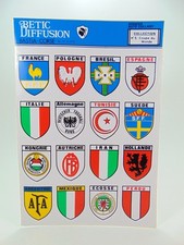 Planche autocollant écusson d'occasion  France
