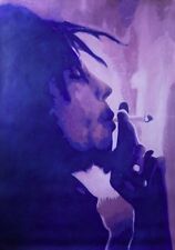 Pintura a óleo de Bob Marley NÃO é um pôster impresso. Moldura de arte pintada à mão disponível Reggae comprar usado  Enviando para Brazil