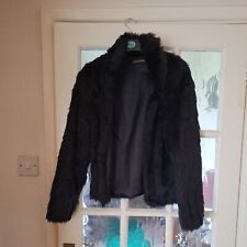 Black fur jacket for sale  WORTHING