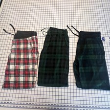 J. Conjunto de 3 calças de pijama xadrez Crew, usado comprar usado  Enviando para Brazil