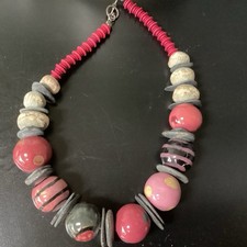 Kazuri beaded necklace for sale  FALMOUTH