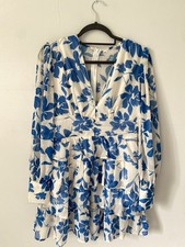 Blue white floral for sale  PETERBOROUGH