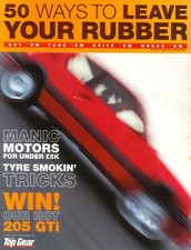 UK BBC Top Gear Magazine Supplement: 50 Ways to Leave your Rubber, 205 GTi, Cars segunda mano  Embacar hacia Mexico