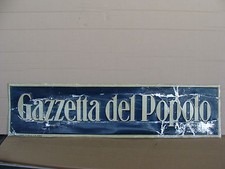 Insegna epoca gazzetta usato  Santena