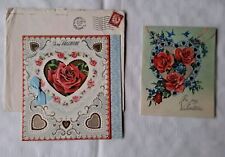 Valentines cards 1950 for sale  SPALDING