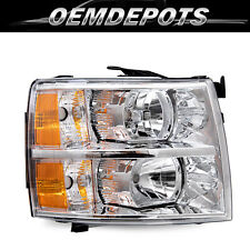 Usado, Farol cromado passageiro direito destro 2007-2014 Chevy Silverado 1500 2500HD comprar usado  Enviando para Brazil