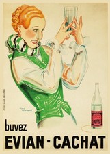 Publicité eau évian d'occasion  Soucieu-en-Jarrest