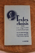 Livre scolaire textes d'occasion  Poitiers