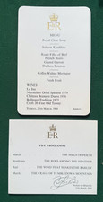 Antique royal menu for sale  LONDON