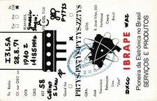 8594 Amateur Radio QSL Card  PIONEIRA DA ELETRONICA NO BRASIL comprar usado  Enviando para Brazil