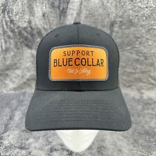 Troll Co Ropa Soporte Cuello Azul Parche Negro Snapback Camionero Sombrero OSFM segunda mano  Embacar hacia Argentina