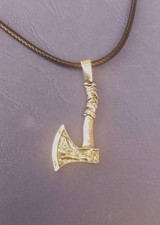 Lederhalsband anhänger axt gebraucht kaufen  Grafenau
