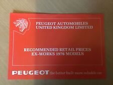 Peugeot 104 204 for sale  NOTTINGHAM