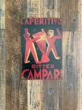 Insegna metallo campari usato  Settingiano