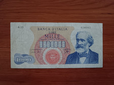 banconote 1000 lire verdi usato  Messina