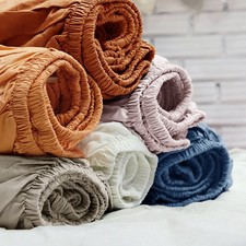 Lençol 100% Linho Francês FITTED, Super King, Rei, Rainha, Duplo, Único, Muitas Cores comprar usado  Enviando para Brazil