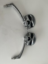 Motorcycle mirrors skull for sale  FOLKESTONE