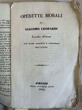 Operette morali giacomo usato  Foligno