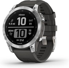 Usado, Smartwatch Garmin Fenix 7 unissex adulto - Prata/preto (010-02540-00) comprar usado  Enviando para Brazil