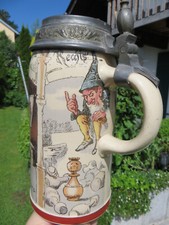 Bierkrug mettlach kegelde gebraucht kaufen  Kaufbeuren