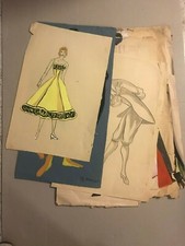 Lotto disegni moda usato  Roma